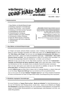 Mai 2009 – Seite 1