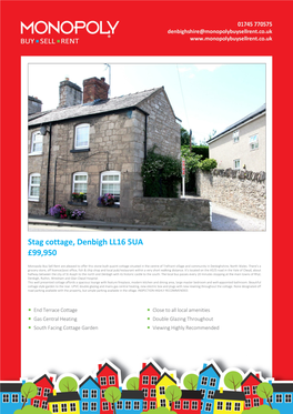 Stag Cottage, Denbigh LL16 5UA £99950