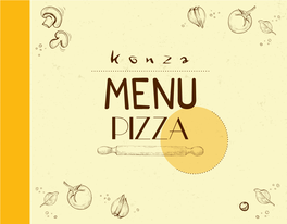 Menu Pizzeria Konza