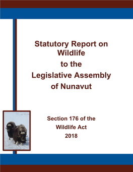 Statutory Report on Wildlife to the Legislative Assembly of Nunavut