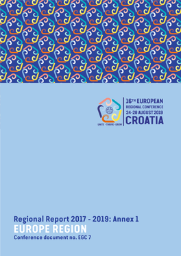 2019: Annex 1 EUROPE REGION Conference Document No