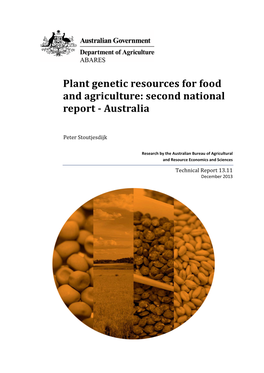 Plant Genetic Resources for Food and Agriculture: Second National Report - Australia