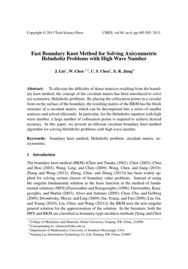 Fast Boundary Knot Method for Solving Axisymmetric Helmholtz Problems with High Wave Number