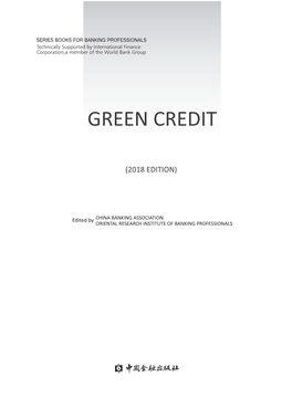 China Green Credit Book by China Banking Association (CBA)