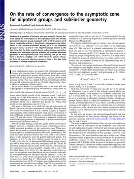 On the Rate of Convergence to the Asymptotic Cone for Nilpotent Groups and Subfinsler Geometry