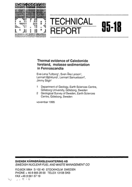 Thermal Evidence of Caledonide Foreland, Molasse Sedimentation In