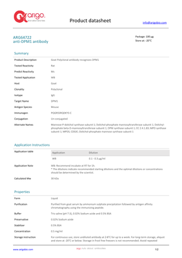 Anti-DPM1 Antibody (ARG64722)