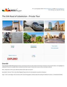 The Silk Road of Uzbekistan - Private Tour