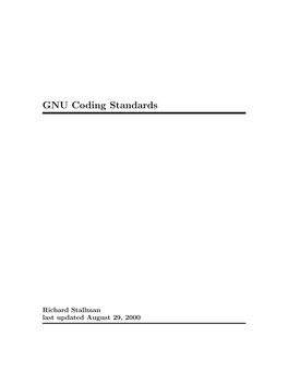 GNU Coding Standards