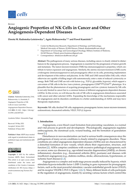 Angiogenic Properties of NK Cells in Cancer and Other Angiogenesis-Dependent Diseases