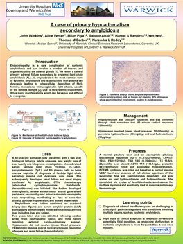 A Case of Primary Hypoadrenalism Secondary to Amyloidosis