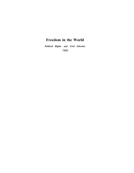 Freedom in the World 1982 Complete Book — Download