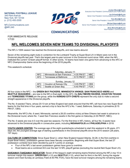 01 07 20 Weekly Preview Divisional Playoffs
