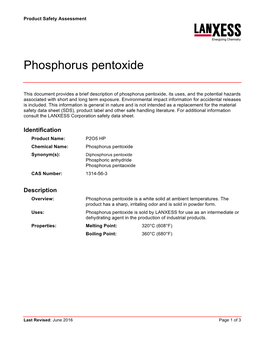 Phosphorus Pentoxide