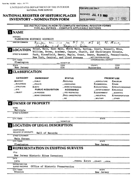 National Register of Historic Places Inventory -- Nomination Form 111