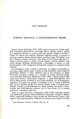 Ilirska Kraljica U Coleridgeovoj Drami