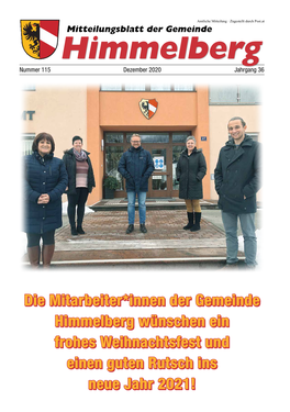 Mitteilungsblatt Dezember 2020