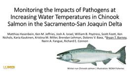 Monitoring the Impacts of Pathogens at Increasing Water Temperatures in Chinook Salmon in the Sacramento-San Joaquin Delta