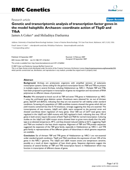 BMC Genetics Biomed Central