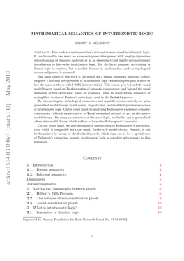 Mathematical Semantics of Intuitionistic Logic 2