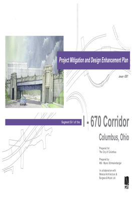 Itigation and Design Enhancement Plan Segment B-1 of the I - 670 Corridor Columbus, Ohio