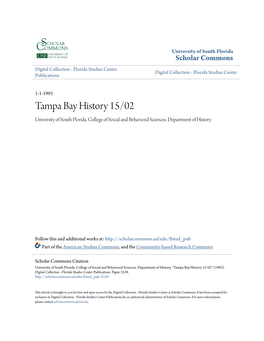 Tampa Bay History 15/02 University of South Florida