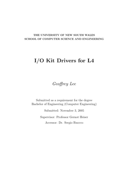 I/O Kit Drivers for L4