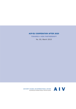 Acp-Eu Cooperation After 2020