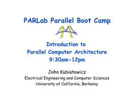 What Is Parallel Architecture?