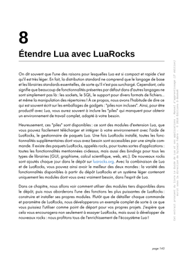 Étendre Lua Avec Luarocks