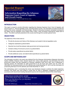 Supreme Court, Court of Appeals, and Circuit Courts for the Period January 1, 2013 Through June 30, 2015