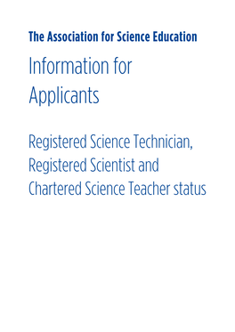 Crst4 Information for Applicants 2