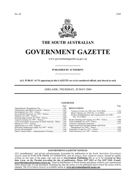 Regulations 2004 Under the Victims of Crime Act 2001