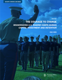 Modernizing US Marine Corps Human Capital Investment and Retention