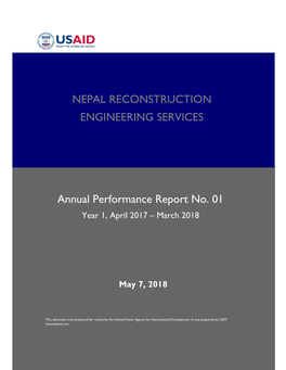 NRES Annual Performance Report #1 7May18.Docx