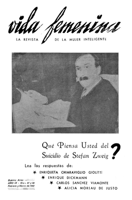 Qué ^Piensa Usted Del ^% Suicidio De Stefan Ilweig +