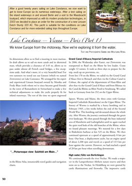 Lake Constance – Vienna – Paris (Part 1) We Know Europe from the Motorway