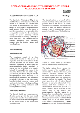 BUCCINATOR MYOMUCOSAL FLAP Johan Fagan