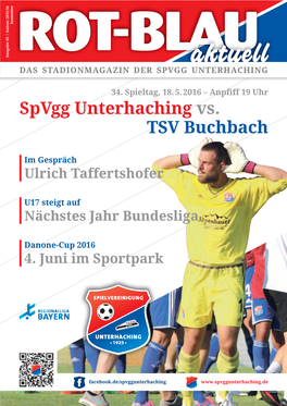 Spvgg Unterhaching Stadionmagazin Nr. 05 2016
