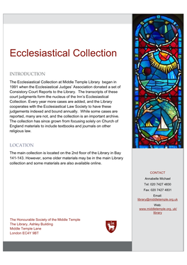 Ecclesiastical Collection
