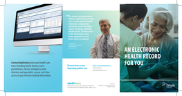 Connectingontario Patient Brochure