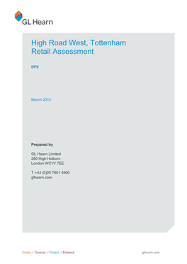 High Road West, Tottenham Retail Assessment