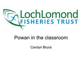 Powan in the Classroom.Pdf