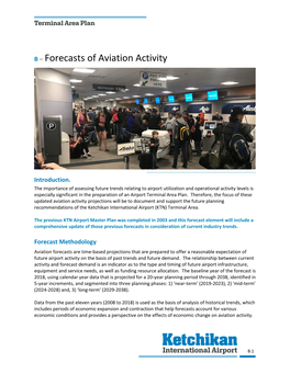 Forecasts of Aviation Activity