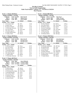 Sunday Heat Sheets