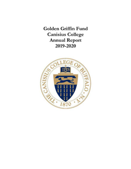 Golden Griffin Fund Canisius College Annual Report 2019-2020