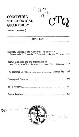 The Lutheran Reformation's Formula of Concord