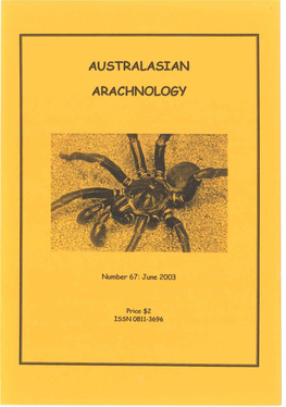 Australasian Arachnology