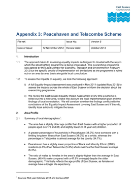 Peacehaven and Telscombe Scheme