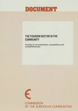 The Tourism Sector in the Community